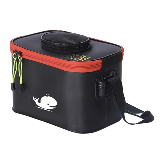 RUISINERY Portable Integrated Fish Bucket Live Fish Box Folding Fish Bucket with Handle Fishing Tackle Bucket Live Fish Bucket
