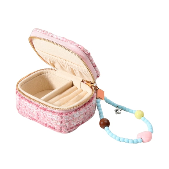RUISINERY Portable Miniature Jewelry Storage Box Convenient Jewelry Organizers Sturdy Storage Case for Trips and Home Arrangement