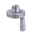 thumbnail image 1 of RUISINERY Precise Silver Finish Revolving Milling Hand Wheel 50mm Diameter with 6mm/8mm/10mm/12mm Inner Hole for Lathe and Grinder, 1 of 7