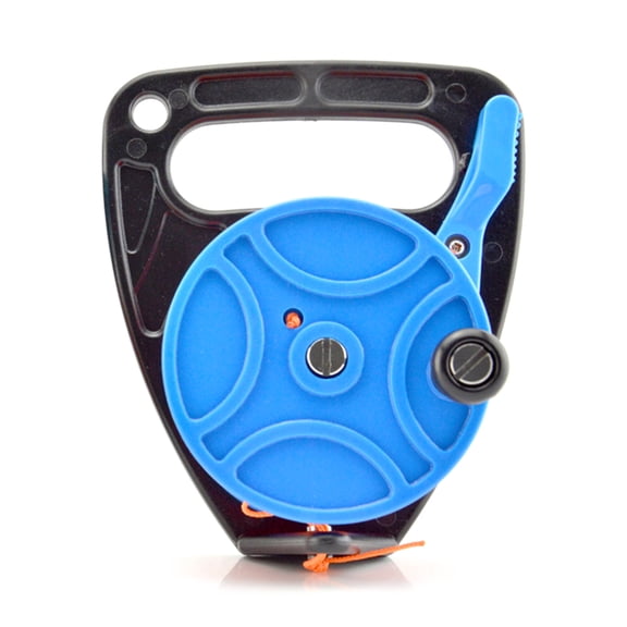 RUISINERY Scubas Diving Reel 83m/272ft Line Scubas Ratchets Dives Reel with Handle Stop Switches for for Underwater Activity
