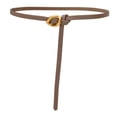 thumbnail image 1 of RUISINERY Selfknotted Thin Belt Aesthetic Leather Belt Waistband Decorative Skinny Belt for Shirt Dress Elegant Office Formal Belt, 1 of 7