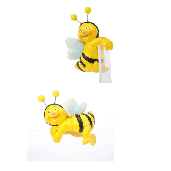 RUISINERY Set of 2 Lovely Climbing Bees Figurines Resin Huggers Statues Ornaments for Garden Patios Balconies or Indoor Decoration