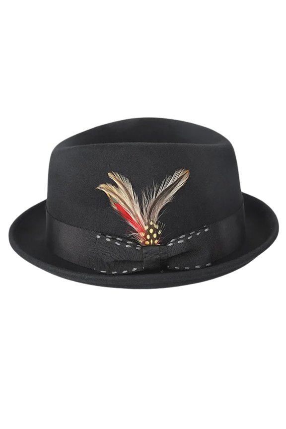 Shapeable Western Wool Hat Elegant Wide Border Hat Warm Comfortable Hat for Travel and Casual Wear