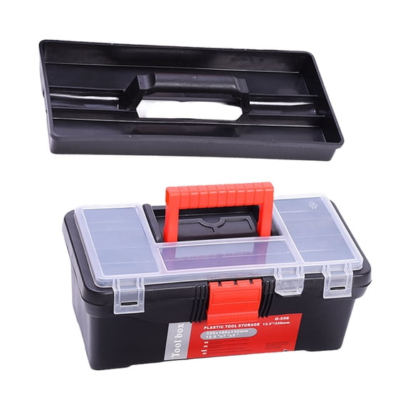 RUISINERY Tool Case Box Removable Tray with Clear Lid Tool Case Fly Fishing Box for Screw Small Part Electronic Component