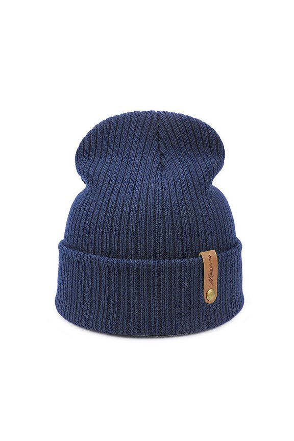 Warm Lined Winter Hat Unisex Stretchy Knitted Hat Cold Weather Warm Hat for Running or Casual Wear