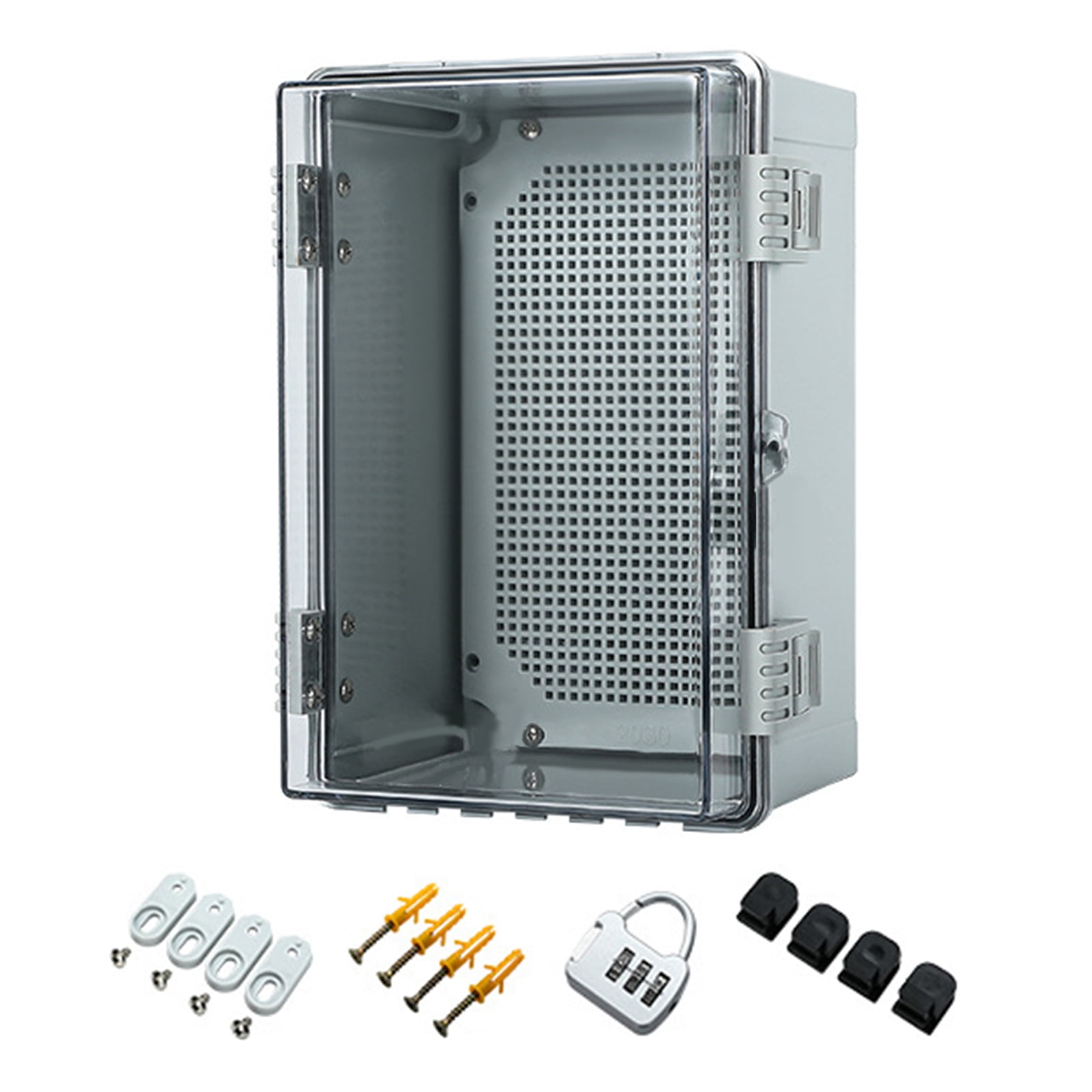 RUISINERY Waterproof Designs Junctions Box Outdoor Electrical Enclosures With Lock and Mounting Accessories Garden Supplies