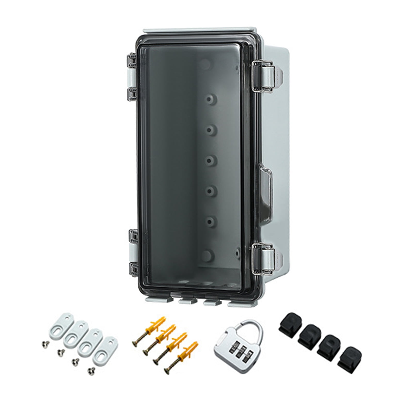 RUISINERY Waterproof Designs Junctions Box Outdoor Electrical Enclosures With Lock and Mounting Accessories Garden Supplies