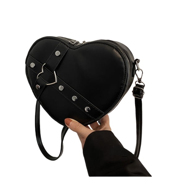 RUISINERY Women Heart Shaped Crossbody Bag Shoulder Bag Phone Bag Simple Messengers Bag Fashion Shopping Bag Everyday Bag for Daily