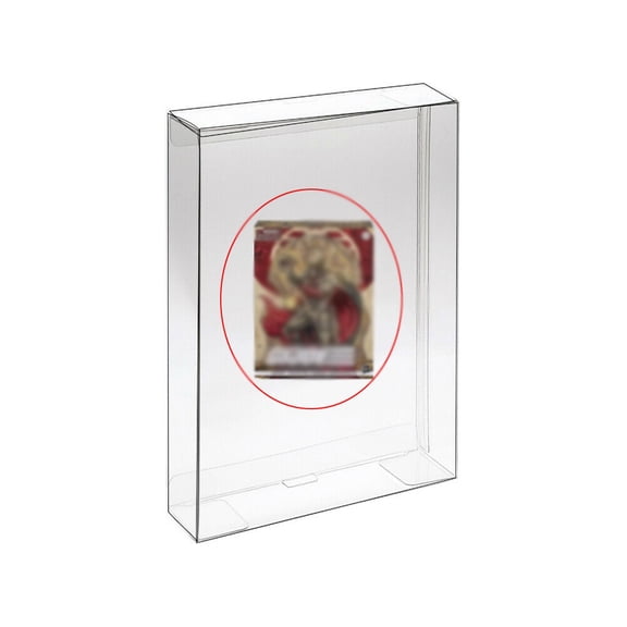 RUITROLIKER 10PCS Box Protector Clear Protection Case Sleeve, Compatible for G.I. Joe Classified Series Snake Supreme Cobra Commander