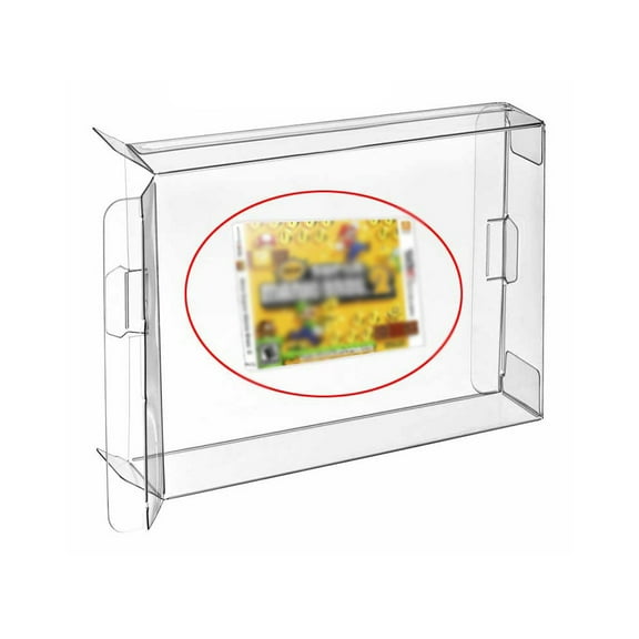 RUITROLIKER 10PCS Clear Box Protector Sleeve Cartridge Case Protective Game Storage for 3DS Display Box