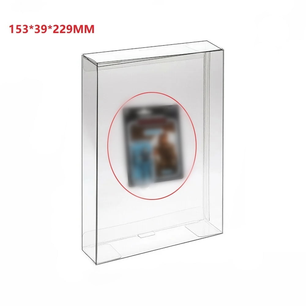 Ruroliker Custodia protettiva da 10 pezzi Scatola protettiva in plastica trasparente Scatola esposiva per Star Wars Serie nera Figure da 6 pollici  44