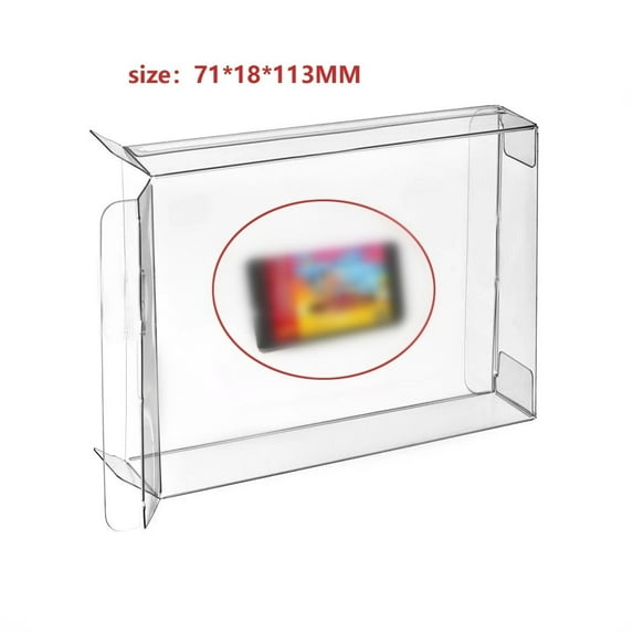 RUITROLIKER 10pcs Clear Case Dustproof Sleeve Protection Sleeve Sleeve for Genesis Games Cartridge
