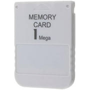 RUITROLIKER 1MB Memory Card for Playstation One PS1 Console 1 Mega Memory Card White