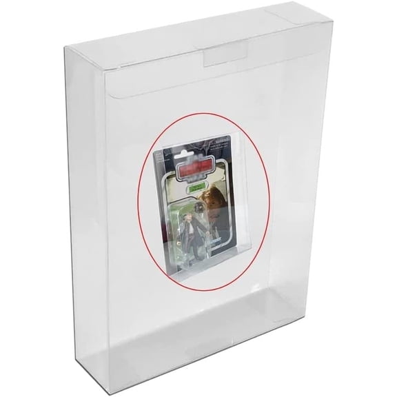RUITROLIKER 20PCS Protector Case Clear Plastic Protection Sleeve Display Box for Black Series 3.75 Inch Figures