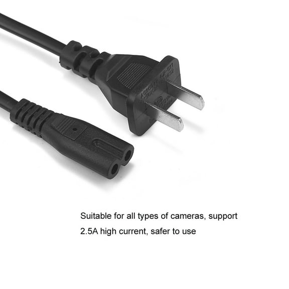 RUITROLIKER 2M/6.5FT 2 Prong Power Cord for Xbox One S XBOX ONE X Xbox Series XSX Xbox series S XSS Console IEC C7 AC Power Cable