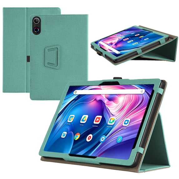 【RUIXH】For AE EZO A10-BK / A10 10.1-inch Tablet Case AE EZO Android 14 protective Case Premium PU Leather Lightweight and Portable Built-in Stand and Pen Slot Design With Wrist Strap