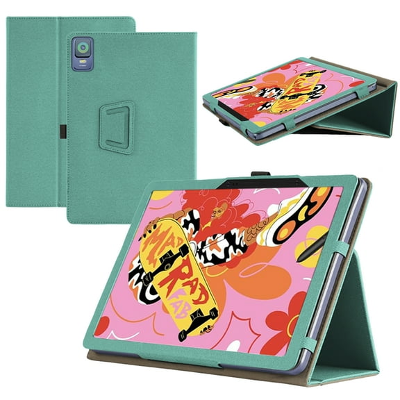 RUIXHFor XPPen Magic Drawing Pad 12.2 Inch Tablet Case XPPen Android 14 Tablet Case Premium PU Leather Lightweight and Portable Built-in Stand and Pen Slot Design With Wrist Strap (Green)