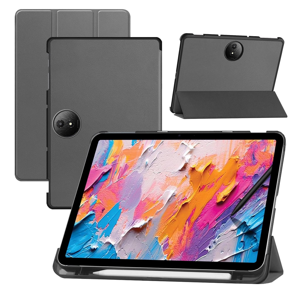 Cover compatibel met TCL NXTPAPER 11 Plus 11,5 inch tablethoes Zachte siliconen Verstelbare standaard Schokbestendig Kindvriendelijk(Black
