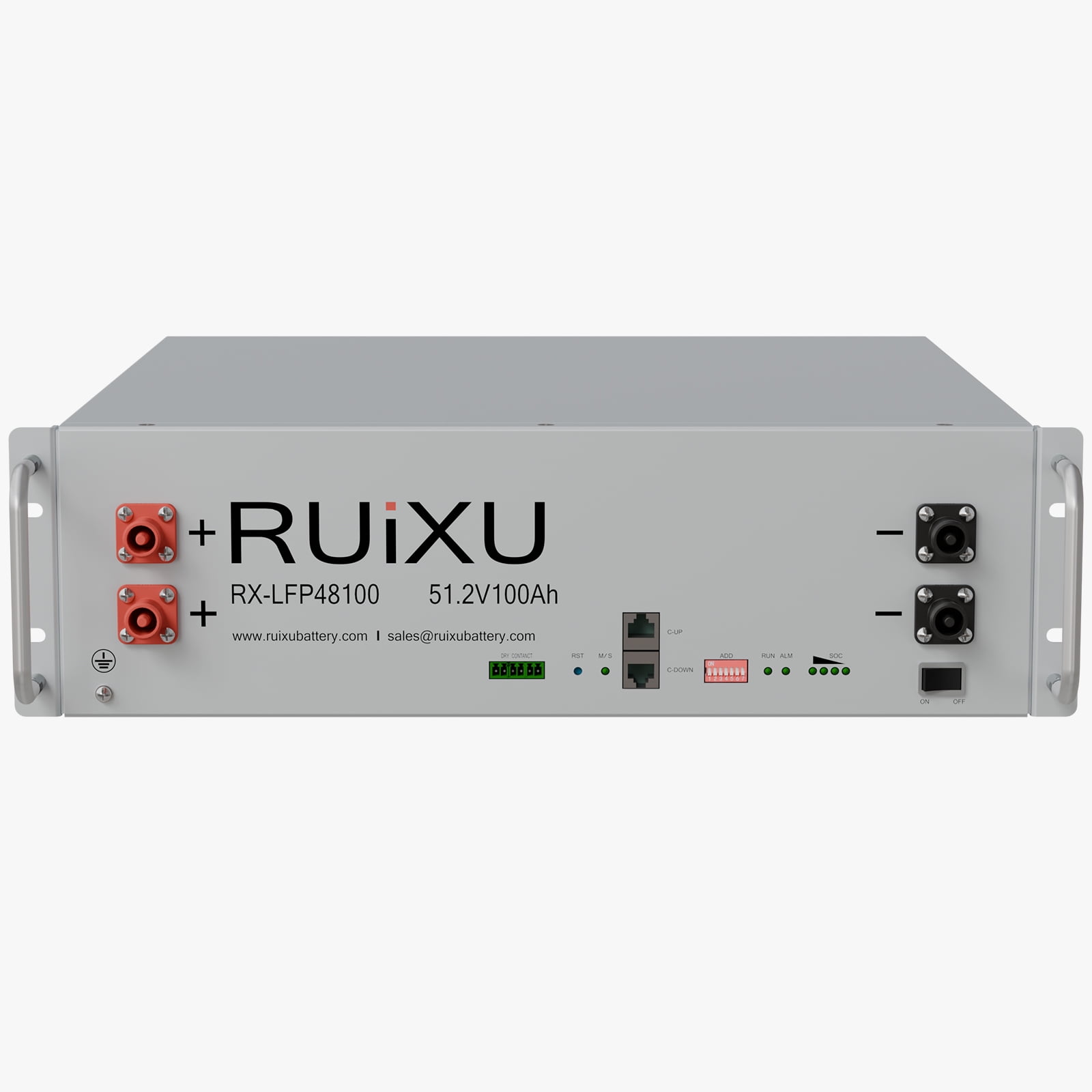 RUIXU 48V 100AH Lifepo4 Battery Smart Lithium Battery. 5120WH. Built-in BMS, 6000+ Deep Cycles Battery for RV, Solar, Home Energy Storage, Backup Power and Off-Grid.