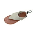 thumbnail image 1 of RUIYANQI Stylish Women's Toe - Thong Sandals,Casual Suede - like Construction with Adjustable Straps,Perfect for Beach and Everyday Wear White Women Sandal, 1 of 5