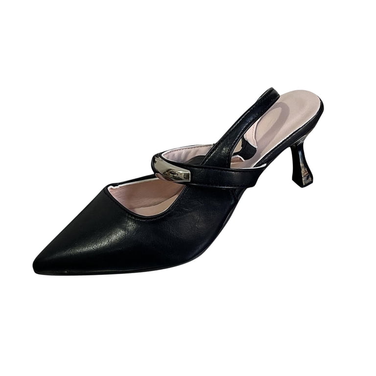 Stylish Black Leather Slip-On Loafers with Metallic Accents Men main image 3