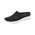 thumbnail image 1 of RUIYANQI Women's Breathable Knit Mule Sneakers Slip On Walking Shoes Comfortable Lightweight Casual Footwear Orthopedic Supportive Slippers for Indoor Outdoor Daily Wear, 1 of 4