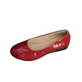 thumbnail image 1 of RUIYANQI Women's Crocodile Embossed Ballet Flats Round Toe Slip On Shoes Comfortable Casual Walking Flats Trendy Fashion Patent Leather Footwear for Office Daily Wear, 1 of 9