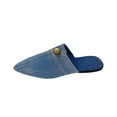 thumbnail image 1 of RUIYANQI Women's Denim Pointed Toe Mules Slip On Backless Loafers Trendy Fashion Casual Shoes with Button Decoration Comfortable Indoor Outdoor Footwear Multiple Washed Jeans Colors, 1 of 7