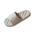 thumbnail image 1 of RUIYANQI Women's Thick - Soled Quilted Slides,Minimalist Open - Toe Slippers for Home & Casual Wear Gray Women Sandal, 1 of 5