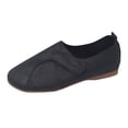 thumbnail image 1 of RUIYANQI Women's Vintage Distressed Slip On Flats Round Toe Comfortable Casual Loafers Multi Color Retro Shoes For Daily Wear Black Women Sandal, 1 of 9