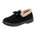 thumbnail image 1 of RUIYANQI Women's Warm Fleece Lined Loafers Slip On Winter House Shoes Anti Slip Indoor Outdoor Slippers Thermal Insulated Footwear for Cold Weather Comfortable Soft Sole, 1 of 9