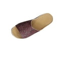 thumbnail image 1 of RUIYANQI Women's Wedge - heel Flower - embossed Slippers,Comfortable Casual Footwear with Floral Patterns for Daily & Home Use Wine Women Sandal, 1 of 7