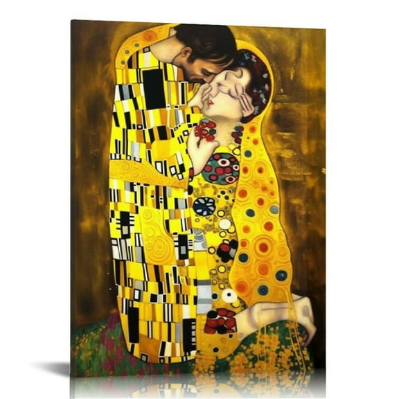 RUIYC Art Posters Gustav Klimt Oil Painting The by Gustav Klimt Famous Oil Paintings Wall Art Paintings Canvas Wall Decor Home Decor Living Room Decor Aesthetic Prints