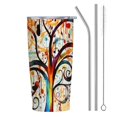 thumbnail image 1 of RUIYC Musical Notes 20oz Car Straw Cup (with Straw) 304 Stainless Steel High Quality 20oz, 1 of 7