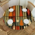 thumbnail image 1 of RUIYC Retro Mid Century Geometric Round Table cover Desk Cloth Washable Table Cover Table Cloth for Kitchen Daily Dinning Party Tabletop Decor, 1 of 7