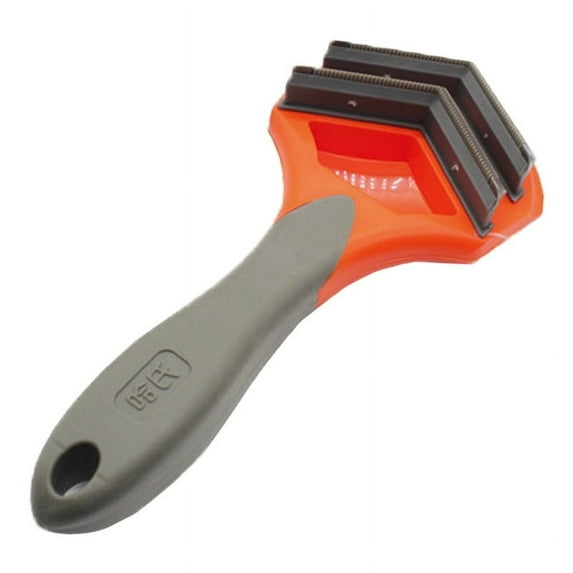 RUIYUNZHUZHU Dog Undercoat DeShedding Tool Reduces Loose Hair From Shedding for Dogs and Cats orange