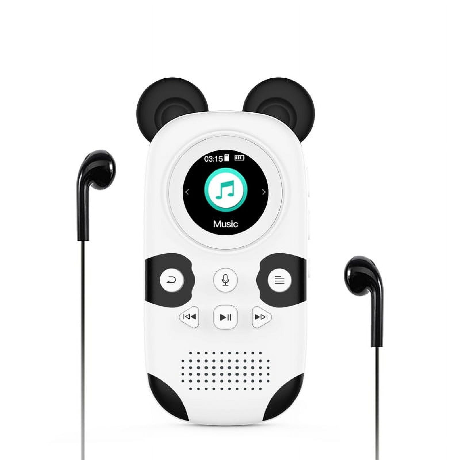 RUIZU 16GB Kids MP3 Player, Panda Design, Bluetooth 5.0, FM