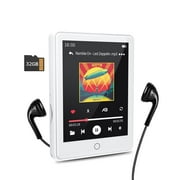 RUIZU 32GB MP3 Player with Bluetooth 5.3, 2.8 Full Touch Screen, Portable Music Player with Speaker
