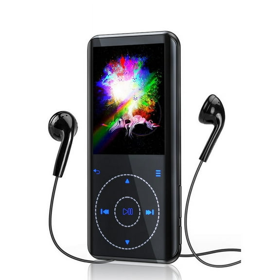 RUIZU 32GB MP3 Player with Bluetooth, Speaker Built-in, FM Radio, Voice Recorder, Curved Screen, New