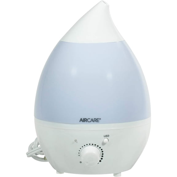 RUKE Ultrasonic Cool Mist Humidifier,Whisper-Quiet, Multi Color LED Light, Aroma Therapy Essential Oil Diffuser for Home, Bedroom, Baby, Nursery, Yoga, Spa and Office (white, .33 gal)