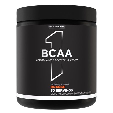 RULE 1 BCAA 30 serv Orange Burst Branched Chain Amino Acids 222g