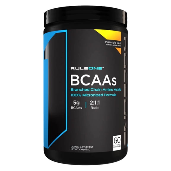 RULE 1 BCAA 60 serv Pineapple Blast Branched Chain Amino Acids 426g