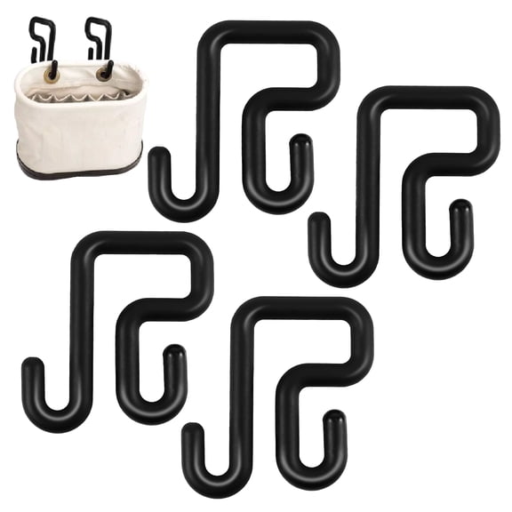 RULLINE 4 Pcs 3" Lineman Bucket Hooks for Blankets, Aerial Basket Hooks, Lineman Bucket Tool Holders, Tool Bag, 40lbs