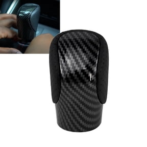 RULLINE Black Leather Carbon Fiber Gear Shift Knob Compatible with Lexus ES, GS, GX, IS, NX, RC, RX - Fits Models 200t, 300, 350, 450h, 450hL, 350L, IS250