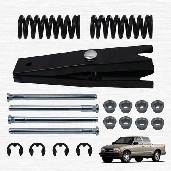 RULLINE Complete Door Hinge Repair Kit for 94-04 Chevrolet Blazer - Includes Tool, Spring, and Pins