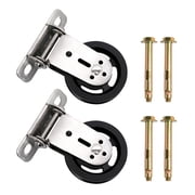 RULLINE Gym Pulley Blocks,3.46in/90mm Wall Mount Fixed Pulley Wheel Rotation 180 Degree,for Gym Pulley System, Gym Equipment, DIY Home Projects2 Pcs