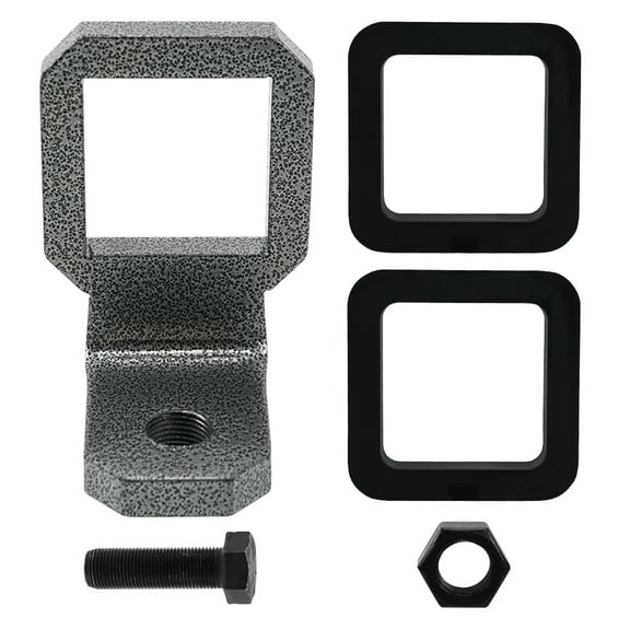 RULLINE Heavy-Duty Carbon Steel Hitch Tightener Stabilizer, Tool-Free Install, Powder Coated Anti-Rust Fit for 2.5 Inch Hitch Receivers,2.5" Anti Rattle Hitch Clamp with 2 Silencer Pads