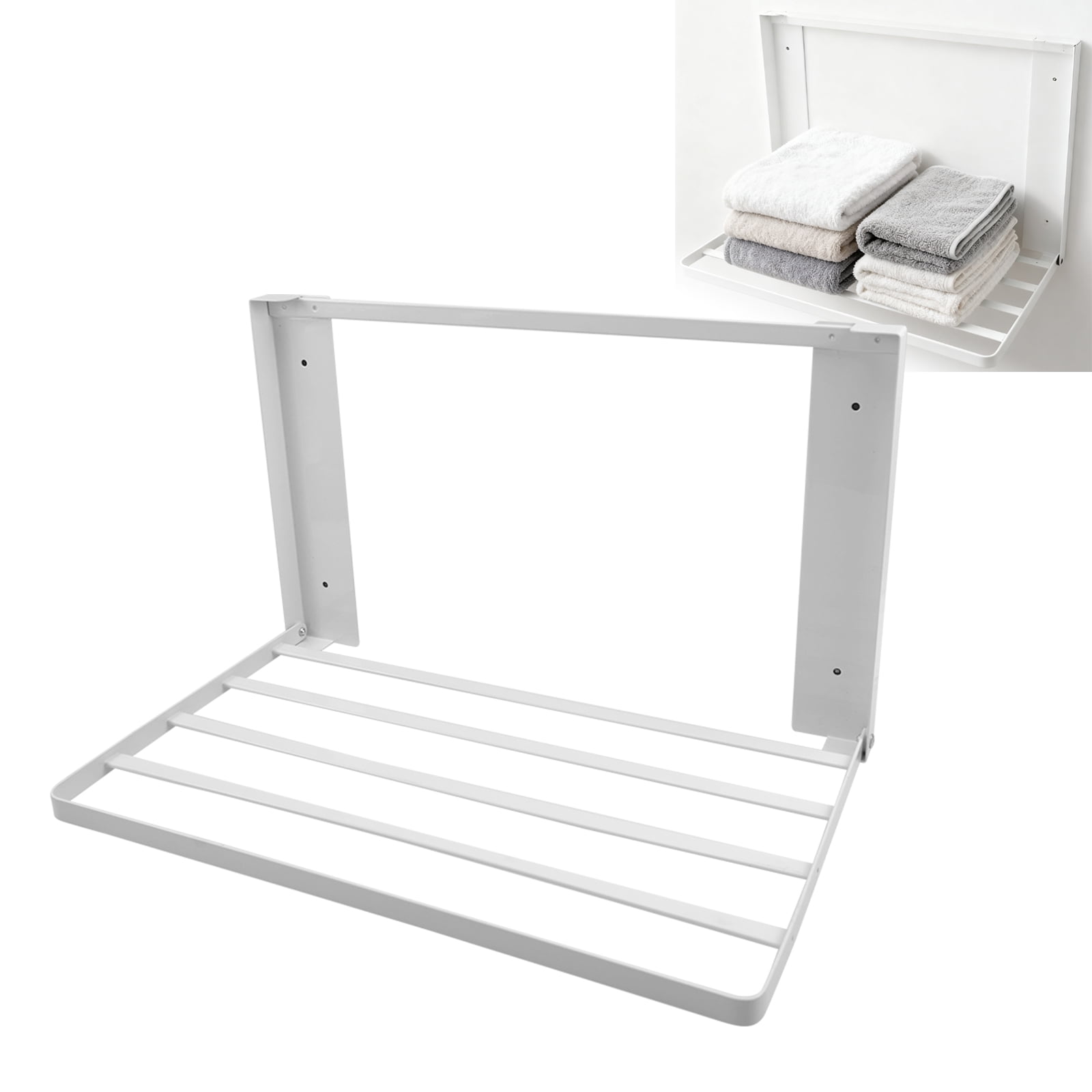 RULLINE Magnetic Appliance Shelf,  Metal Side Storage Organizer for Refrigerator, Washing Machine & Bathroom, Space Saving Utility Rack for Laundry Detergent, Towels, Kitchen Supplies (White)