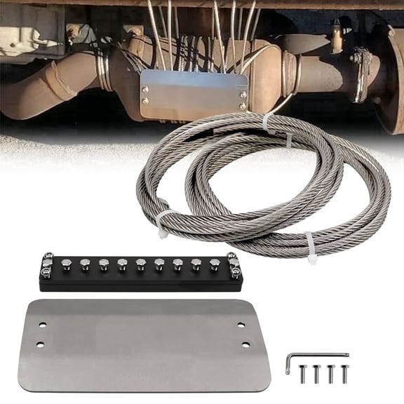 RULLINE Universal Catalytic Converter Catalytic Converter Security Anti Theft Catalytic Converter Protection Shield Compatible with Dodge Chevrolet etc.