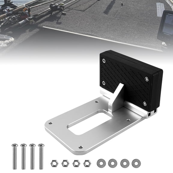 RULLINE Universal Kayak Trolling Motor Mount Transom Mount Bracket Compatible with Flat Stern Kayaks or Boats Fits Electric Trolling Motors Only Heavy Duty Easy Install